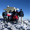  Tablica pamiątkowa Uhuru Peak (5895 m)