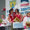  Edyta i Monika - radość z startu w Chamonix.