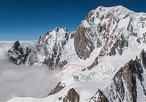 Drugi w historii zjazd Major Route wschodnią ścianą Mont Blanc