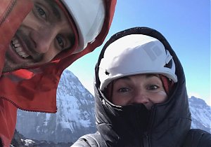Barbara Zangerl i Jacopo Larcher powtarzają Odyssee - najtrudniejszą drogę na północnej ścianie Eigeru!