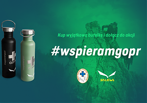 Salewa rusza z drugą odsłoną akcji „Wspieram GOPR” - wyjątkowe butelki z logo pogotowia już w sprzedaży!