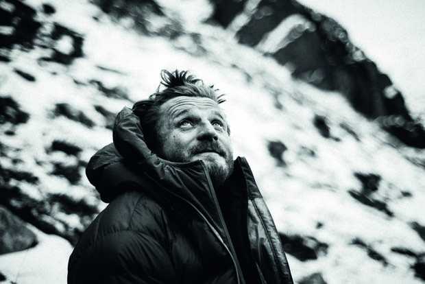 Tomek Mackiewicz podczas wyprawy na Nanga Parbat, zima 2013–2014